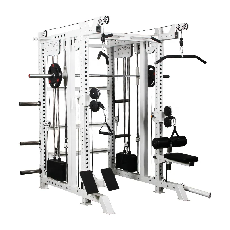 Many Types Hot Sale Commercial Gym Fitness Equipment Power Squat Multi Functional Rack Smith Machine