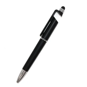 Promotional Plastic Ballpoint Pen with Customized Logo,phone Holder Stulys Pen