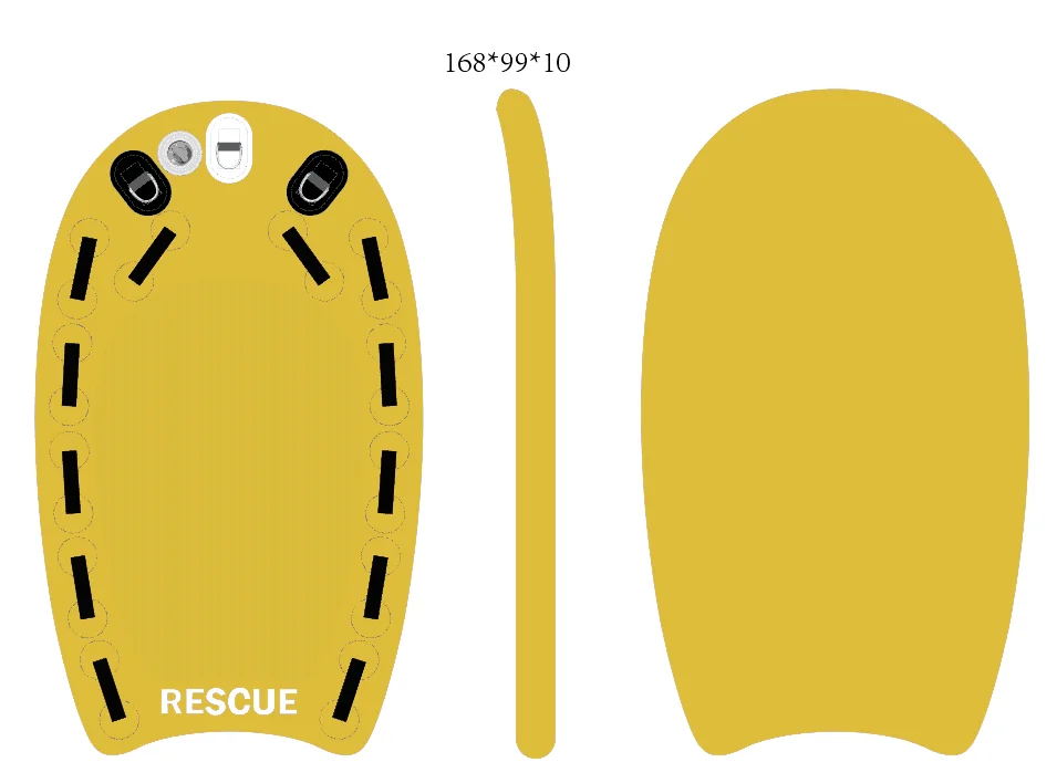 Custom Inflatable SUP Lifeguard Surf Rescue Board - 320x56x15cm