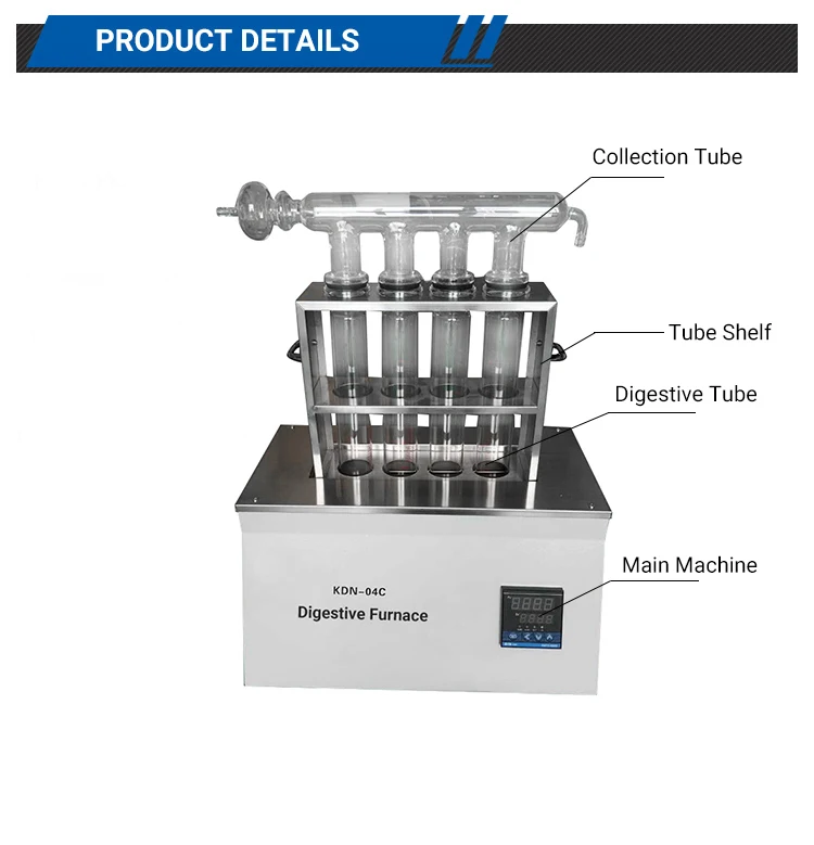 Nade Laboratory Instrument Furnace Kjeldahl Digestion Furnace Kdn20c