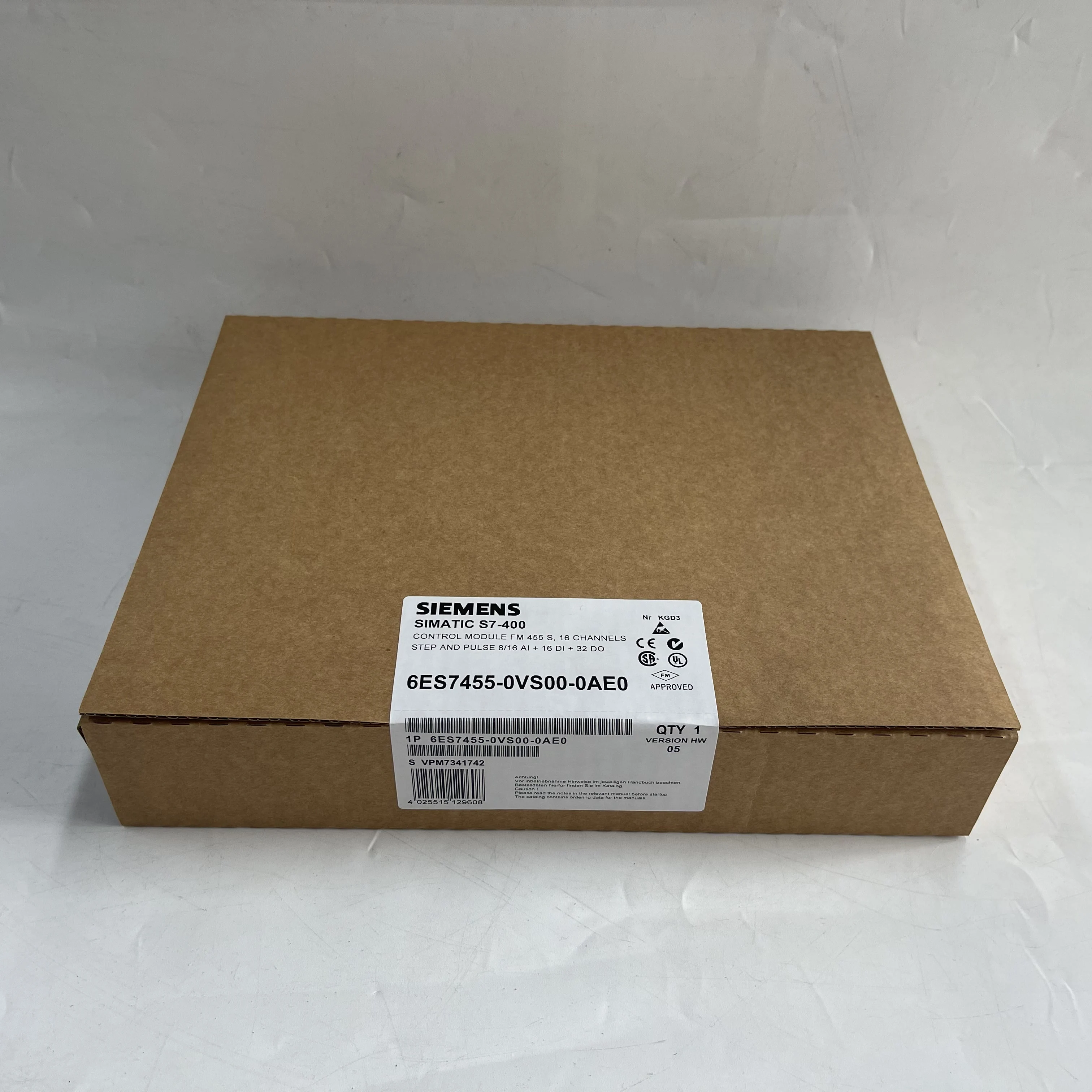 SIEMENS SIMATIC S7-400 Control Module 6ES7455-0VS00-0AE0