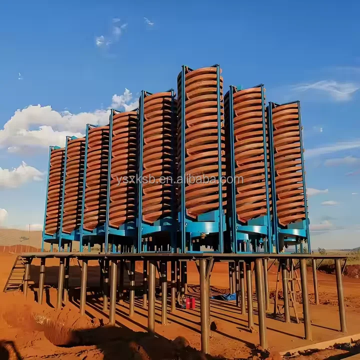 50TPH Gravity Chromite Tailing Ore Mining Washing Separating Process Chrome Concentrate Spiral Chute Concentrator Wash Plant