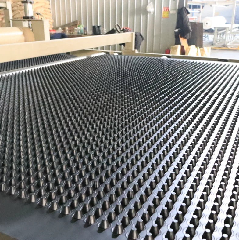 High Strength HDPE Dimple Drain Board Roof Garden/Slope Grenning/Garage ...