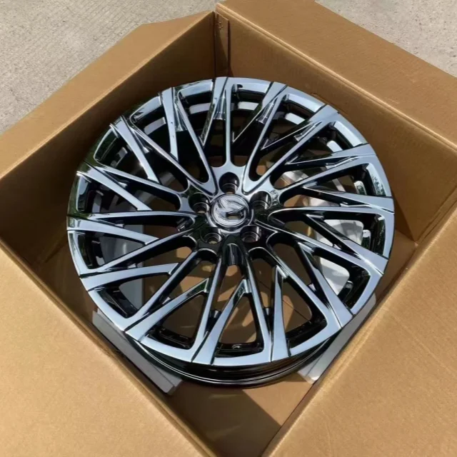 Jy Hyper Black and Chrome Multi Spoke Rims for Lexus & Toyota