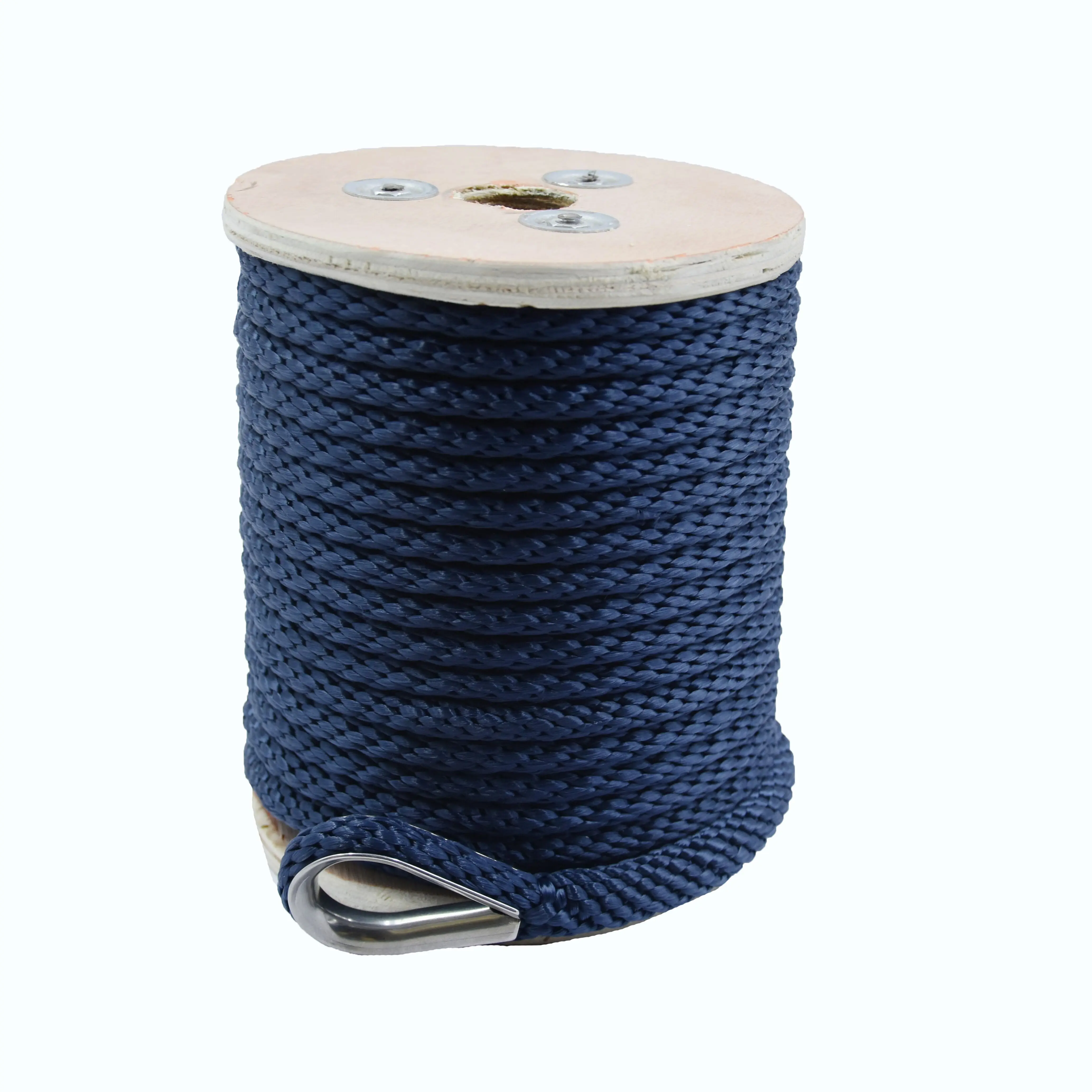High performance hot sale customized package and size solid braided polypropylene/ PP mooring marine anchor rope