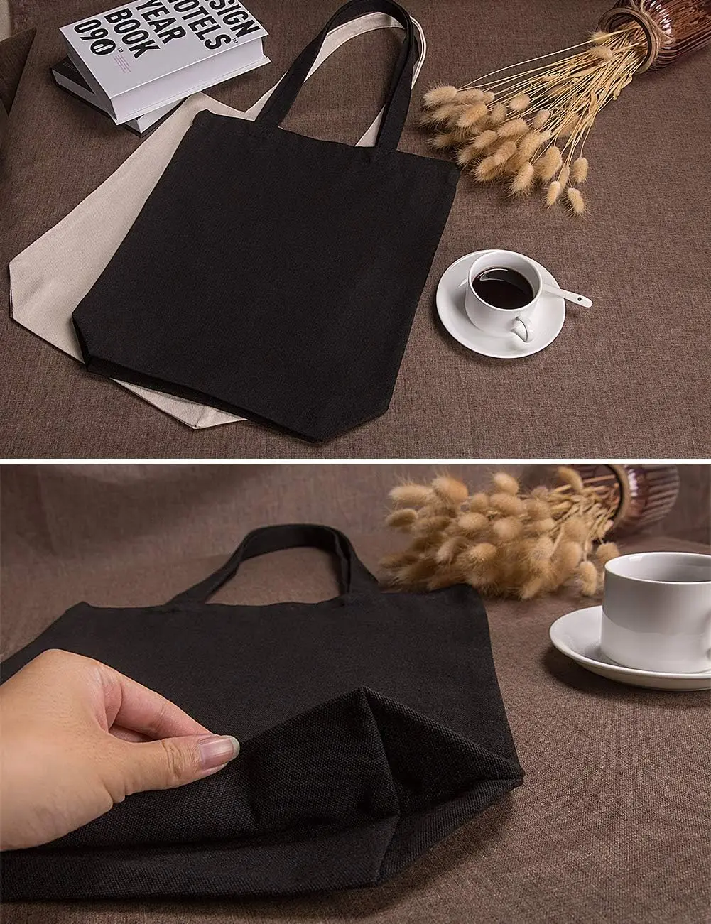 Sublimation Tote Bag Canvas Cotton Wholesale for Painting Blank