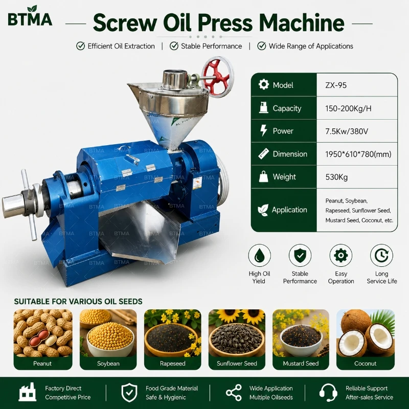 JUZU A.K.A. MOOCHYOLIVE OIL 新品未使用送料込み High Output ZX-95 Oil Expeller Machine for Efficient Oil Making
