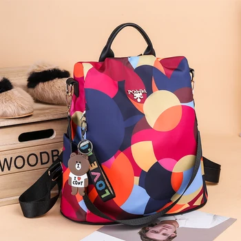Fashion Backpack Women Oxford Cloth Shoulder Bags School for Teenage Girls Light Ladies Large Capacity Travel