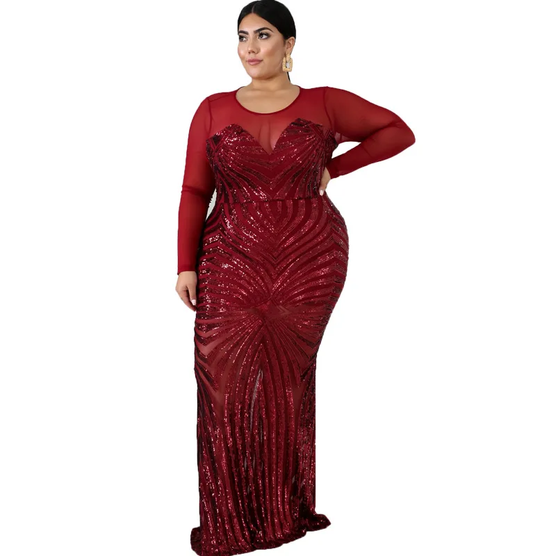 plus size sequin dress cheap