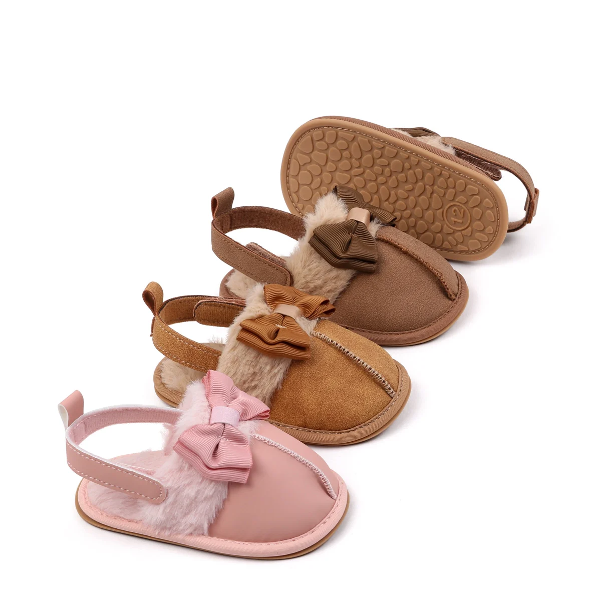 2026 Add Plush Winter Baby Newborn Sandals slippers 0-12 Months