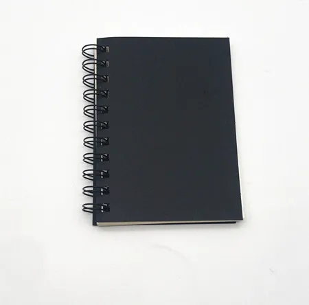 b5 /176*250mm spiral sketchbook with black
