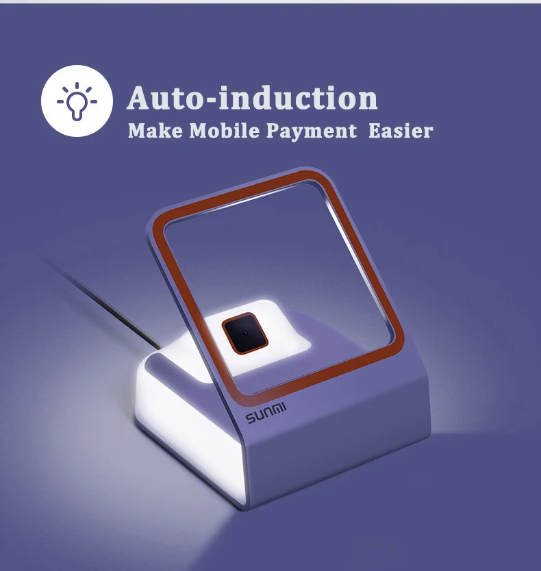 Radall Auto QR Barcode Scanner For Mobile Payment Bar Code Reader Support Windows Linux