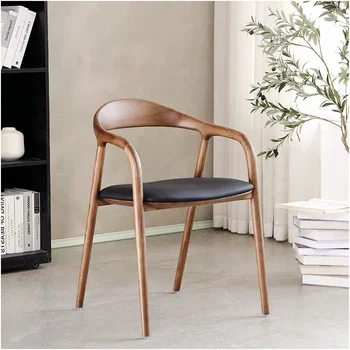 High-End Solid Wooden Dining Chairs for Home and Hotel Restaurants Traditional Design PC Material for Kitchen and Office Use