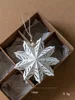 A single white snowflake