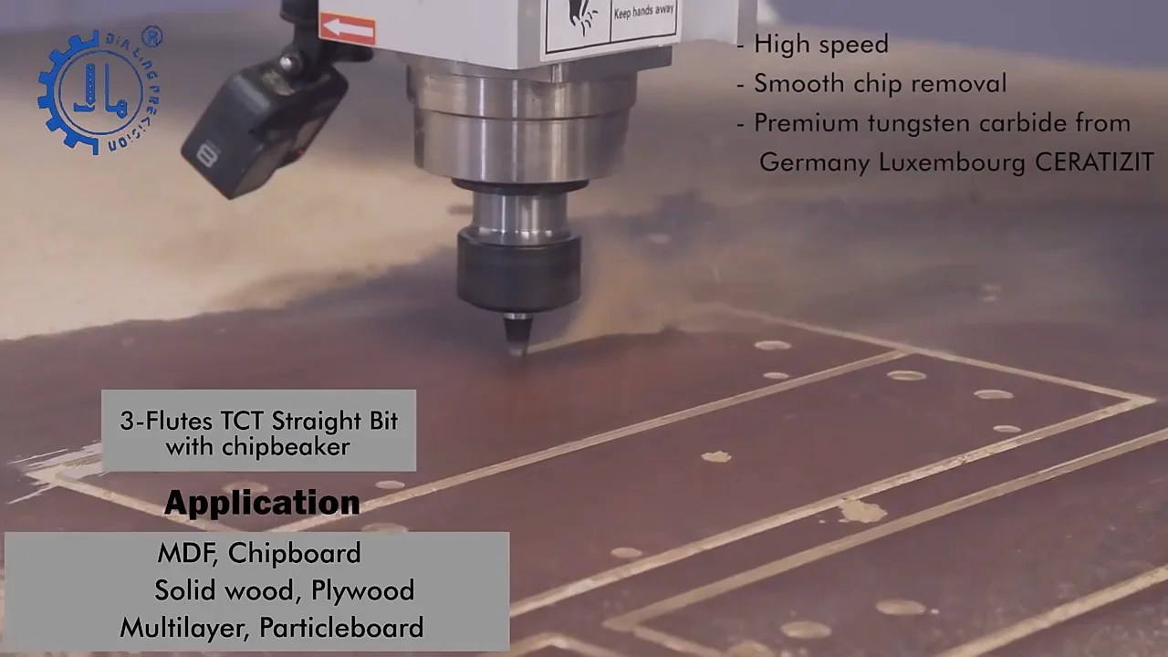 Tct Straight Router Bit Cnc Arden Tct 3 Flute Straight Milling Cutter 1 ...
