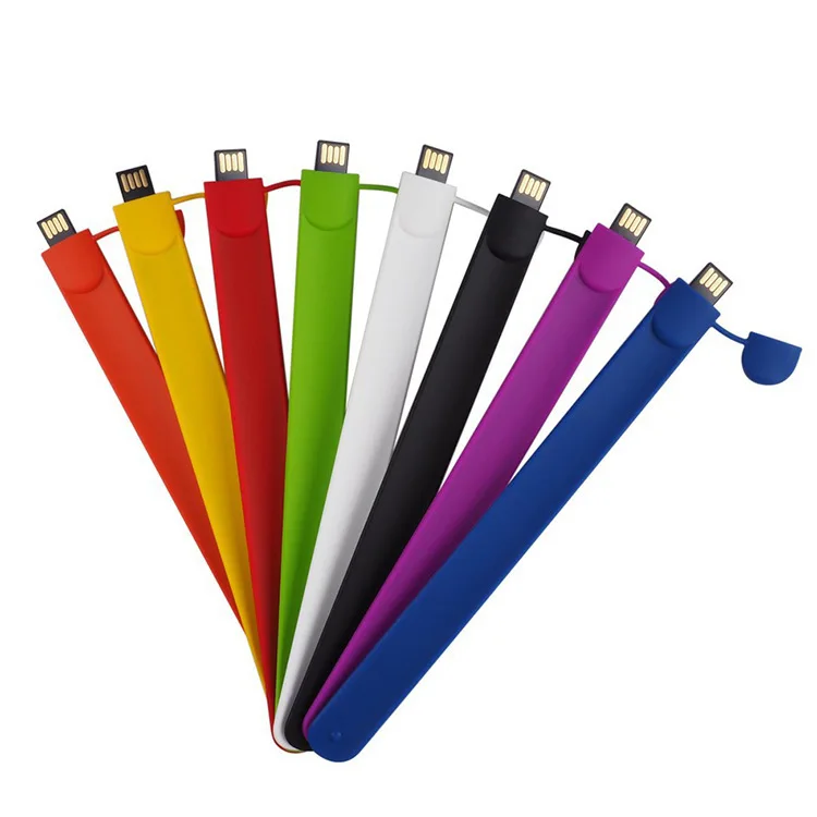 Hot Sale Custom Silicone Bracelet Wrist Band Wristband Usb Stick Drives Usb drive 8gb - ANKUX.COM