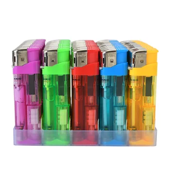 Portable A309 Cigarette Electronic Lighter with Gas &Led light for Camping
