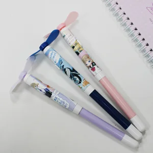 Direct Factory Sale High Quality Black Gel Ink Fan Pen Multi-Function Metal Pen with Mini Motor 0.5mm Refills Best Price