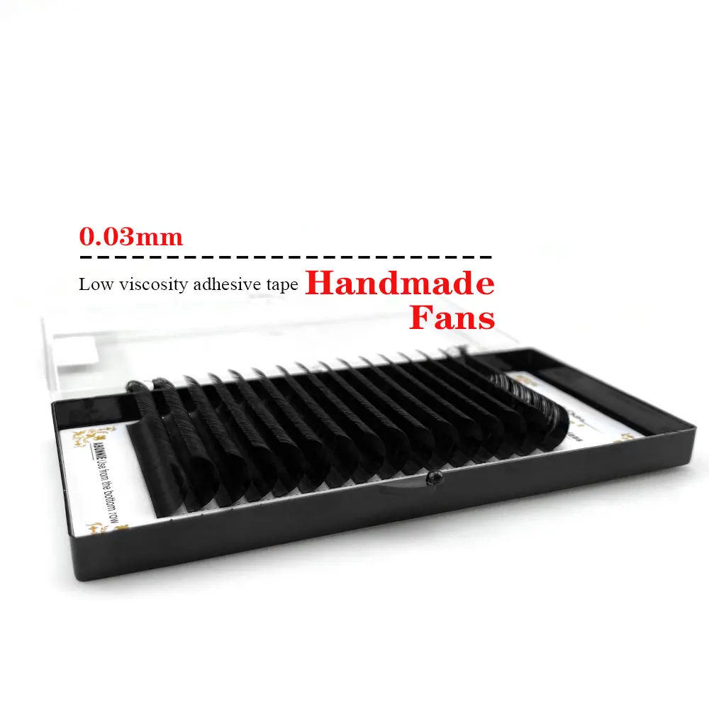 
 .03 0.05 0.07 las extension supplies matte black individual faux mink eyelash extension russian mink lash extension lash trays  