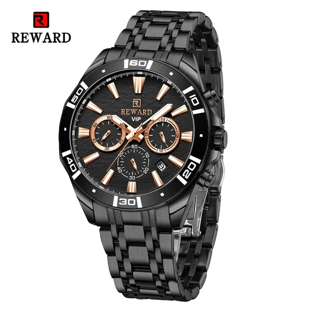 REWARD 81134 Fashion Model Luxury Man Wristwatch Shock Resistant Waterproof Sports Business Luxury Quartz Watches for Men Gifts