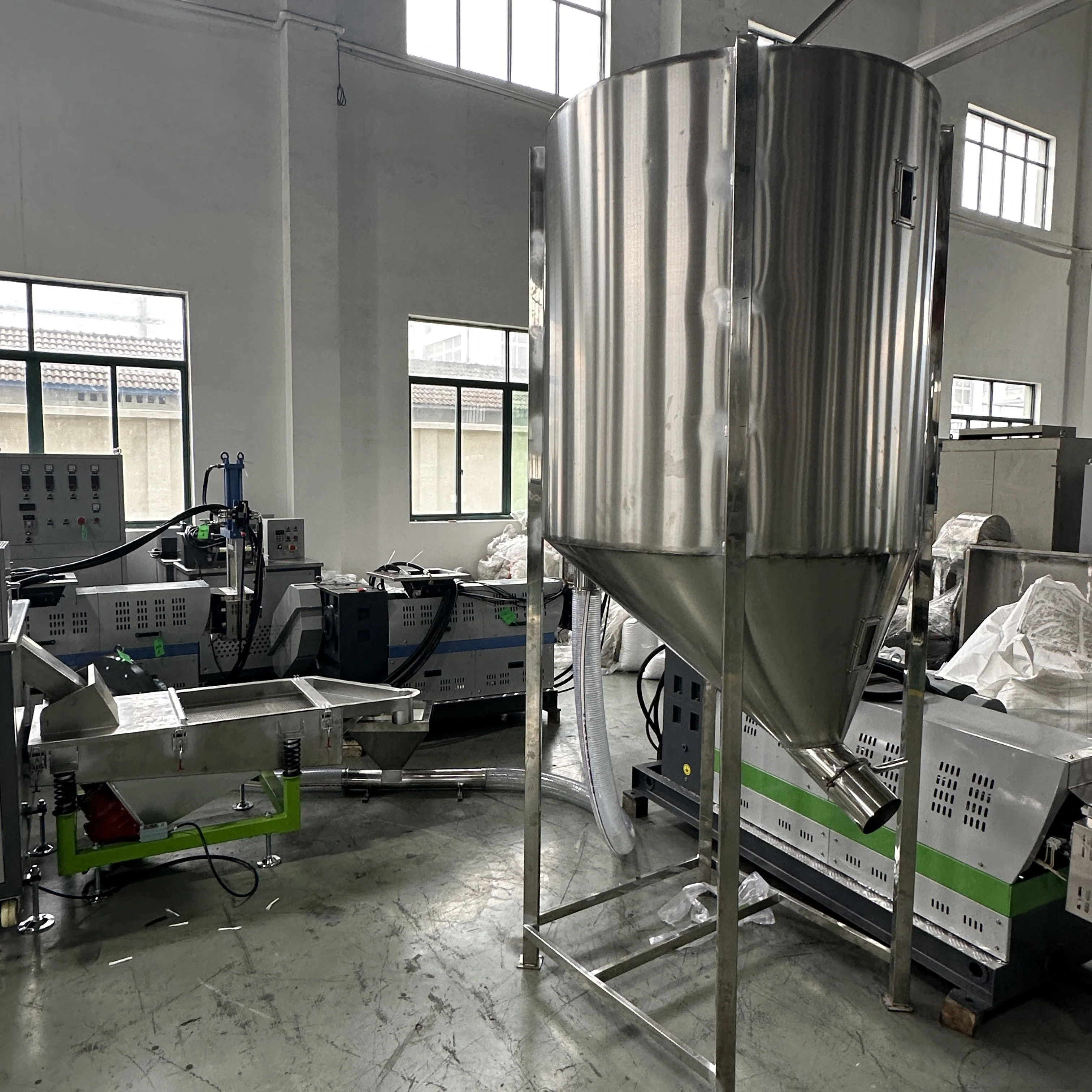 PP PE HDPE LDPE PVC Plastic Pellets Making Machine New Granulating Plastic Machine Price for Manufacturing
