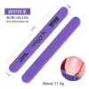 Lima de esponja de doble punta redonda violeta