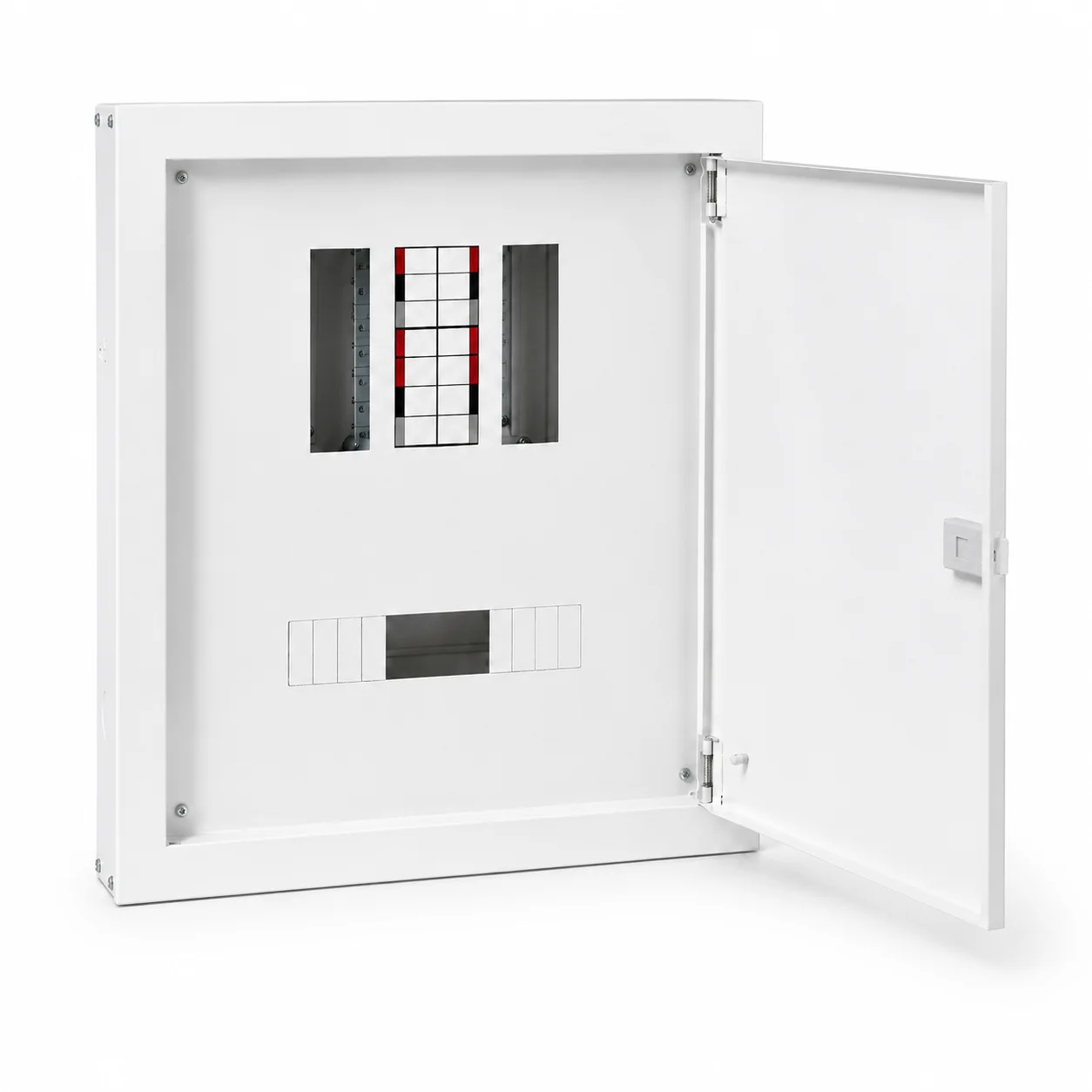 B&J BJS06 Wall/Surface Mounted Metal Distribution Box Solid Bus Bar IP41 Waterproof Electrical Enclosure MCB Switchboard (CE