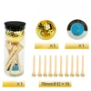 1 bola dorada + 10 clavos de madera de 70 mm + 1 chip