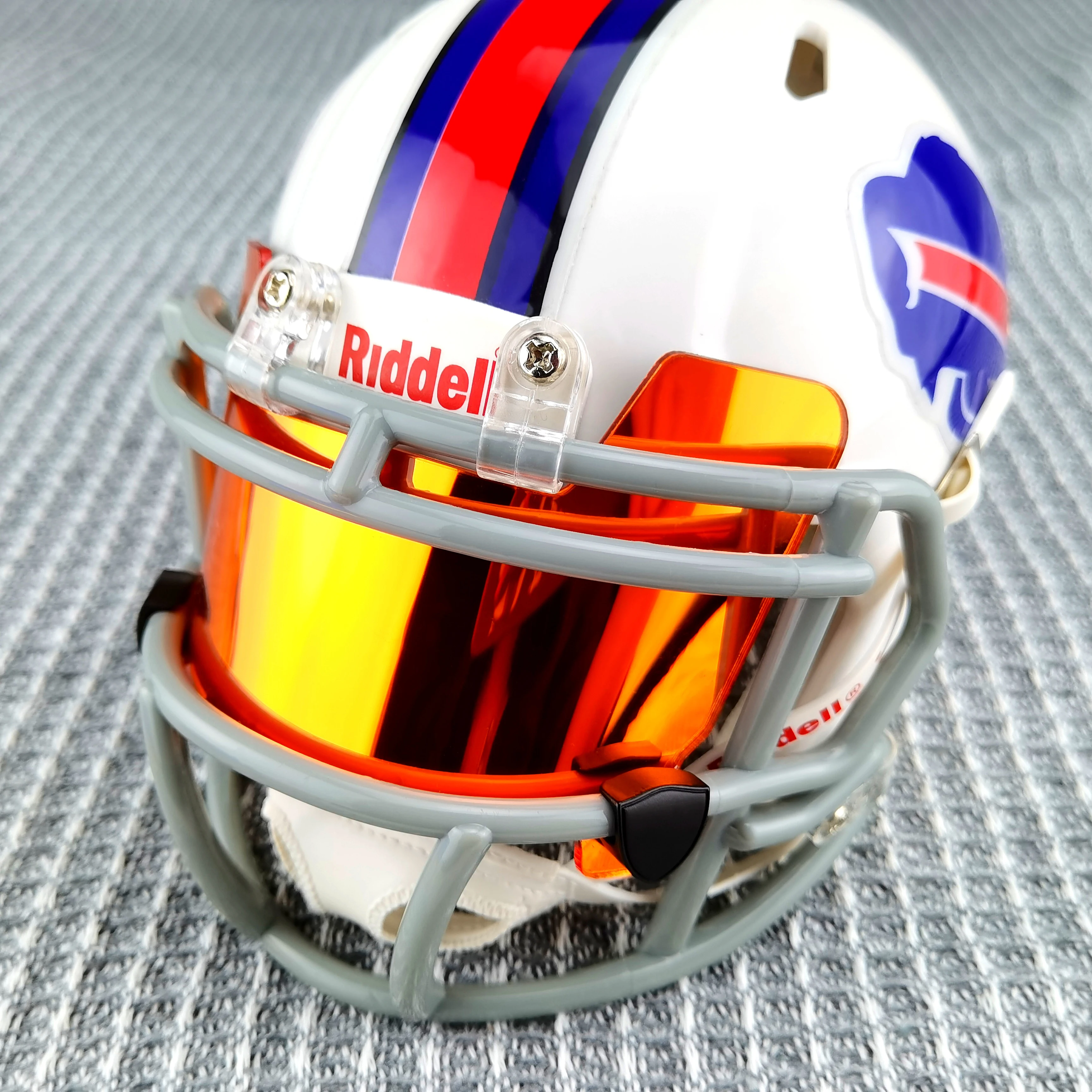 Mini Football Visor Universal Mini Football Helmet Visor with Clips Insert  for Collectors and Builders