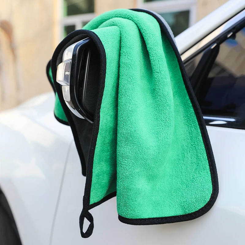 thumbnail image 2 of Towelogy 2-Pack Large Grey Microfibre Car Drying Towels – 40cm X 40cm, Super Absorbent 2 of 6