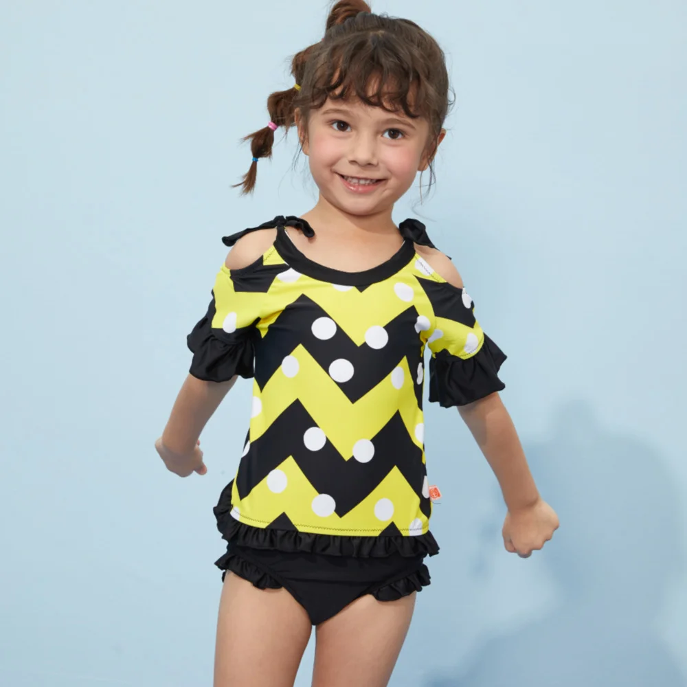 Miniatree 12 Years Old Girl Swimsuit Print Ruffle Swimsuit Swimsuit Set ...