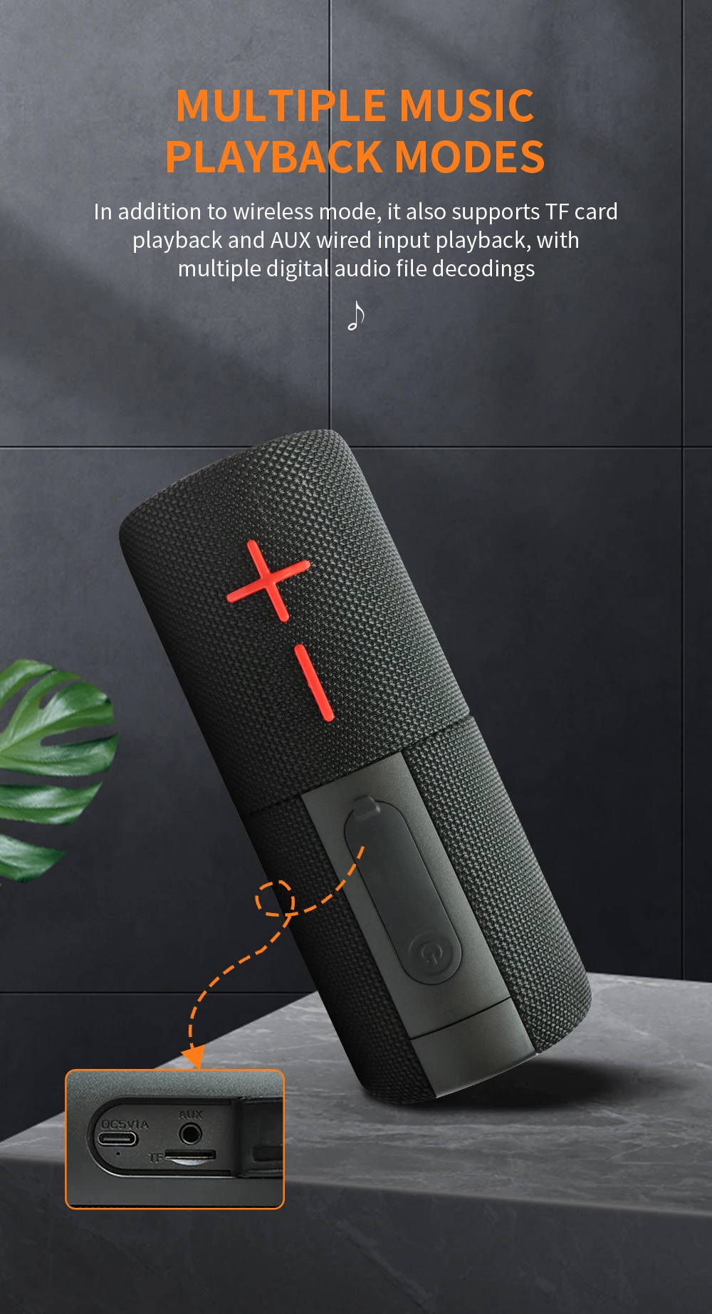2合1便携式分体式无线扬声器IPX6防水磁性双扬声器，带RGB灯TWS配对，适用于笔记本电脑S11