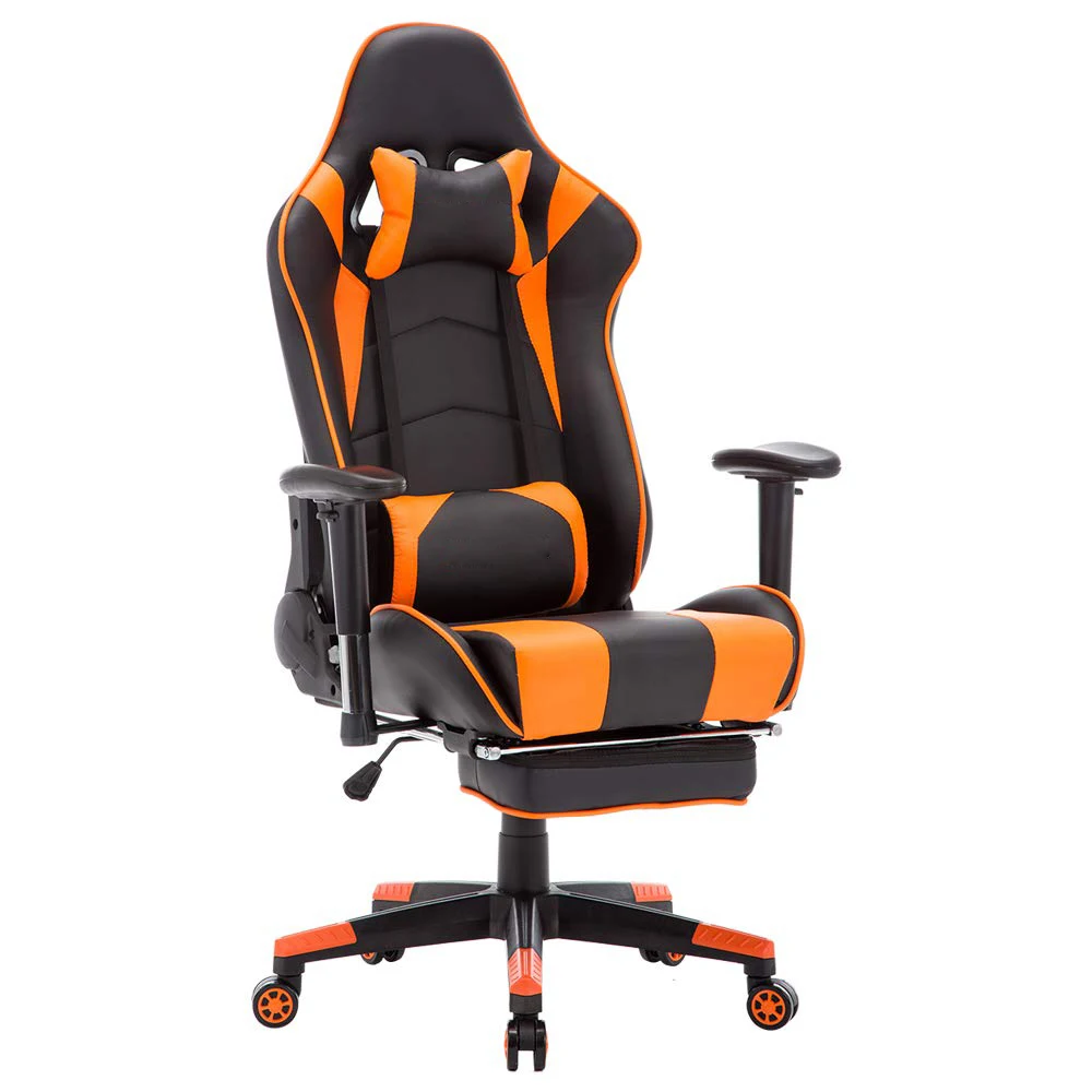 Free Sample Black Custom Pc Racing Computer Reclining Leather Silla ...