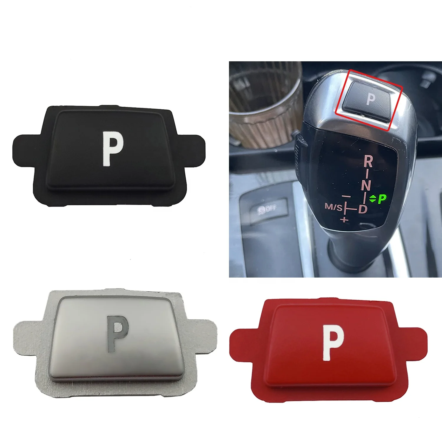 Автомобильная ручка переключения передач кнопка для парковки BMW 3 5 7 Series X3 X4 X5 X6 F30 F31 F34 F10 F11 F01 F02 F25 F26 F15 F16