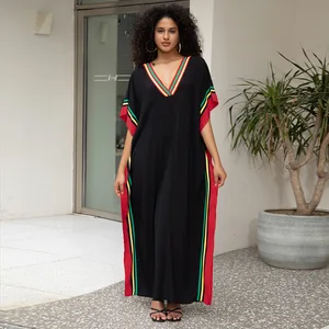 40 Colors Print Robe Beach Dresses Vacation Long Dress Bikini Beach Wear for Woman