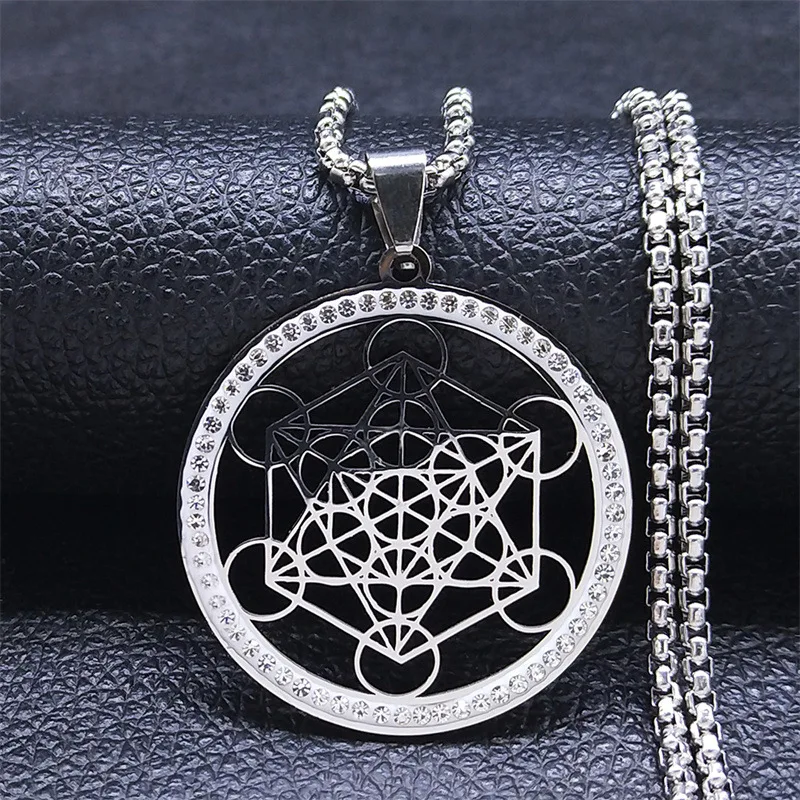 Collana lunga in acciaio inossidabile con fiore della va