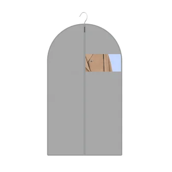 Wholesale Custom Logo Biodegradable Non Woven Cloth Mens Suit Cover Promotional Gifts Garment Bag With PVC Window