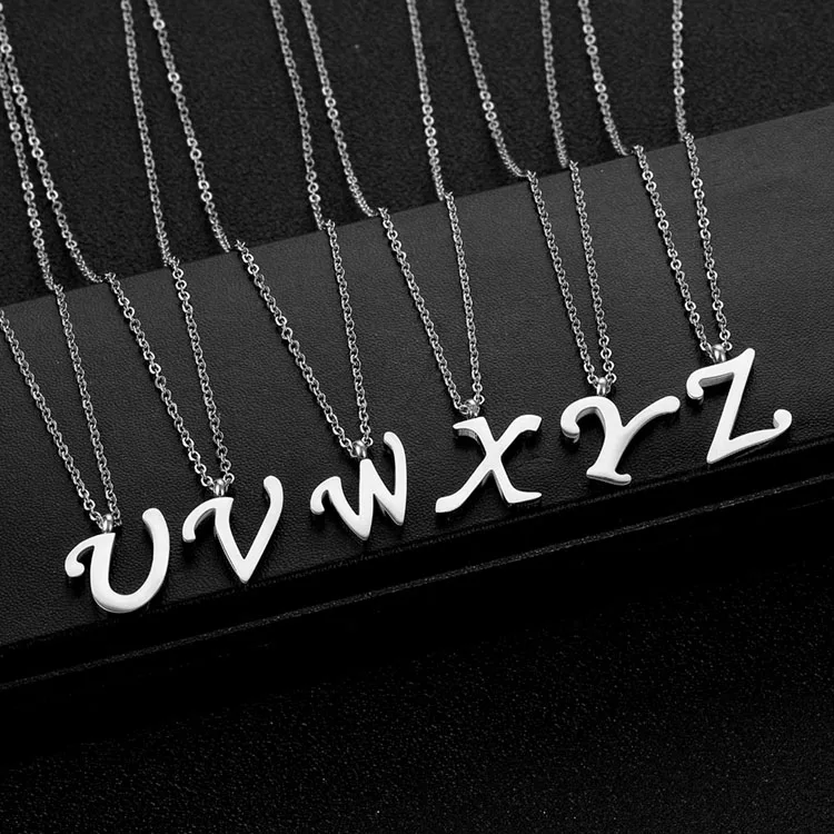 Wholesale Best selling stainless steel jewelry gold letter m