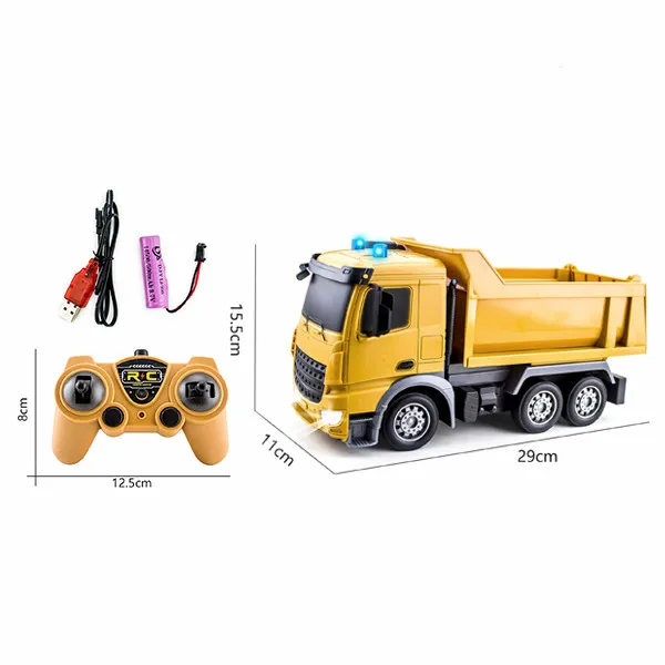 High Quality 2.4g Indoor Dump Truck Rc Radio Control Rc Dump Truck For Kids