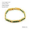Pulsera de oro-Negro+Verde