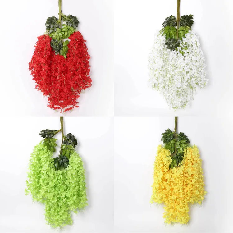 Wholesale Multicolor Wisteria Silk Flower Wholesale Hanging Flower