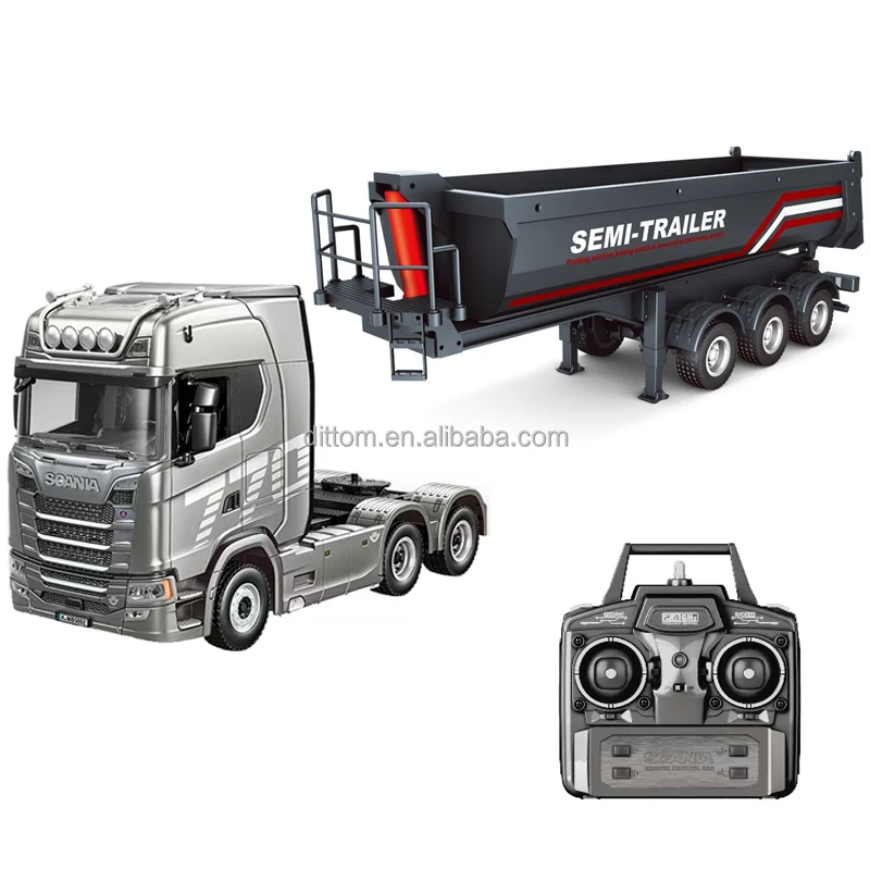 Huina 1509 1:18 Semi-Trailer Dump Truckbed Model - Dittomtoys