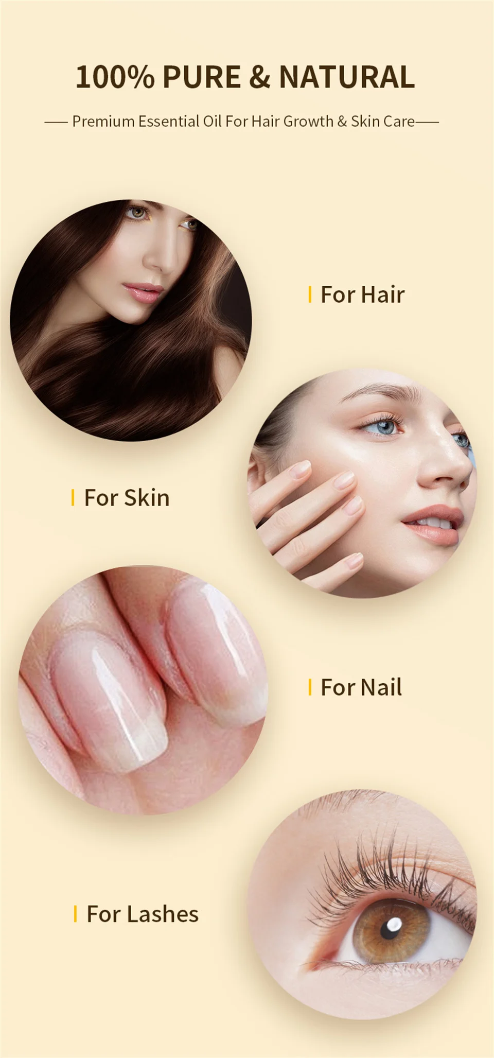 Hot Selling Natural Organic Hair Care Products Custom Hair Growth Oil Batana Oil for Hair Growth