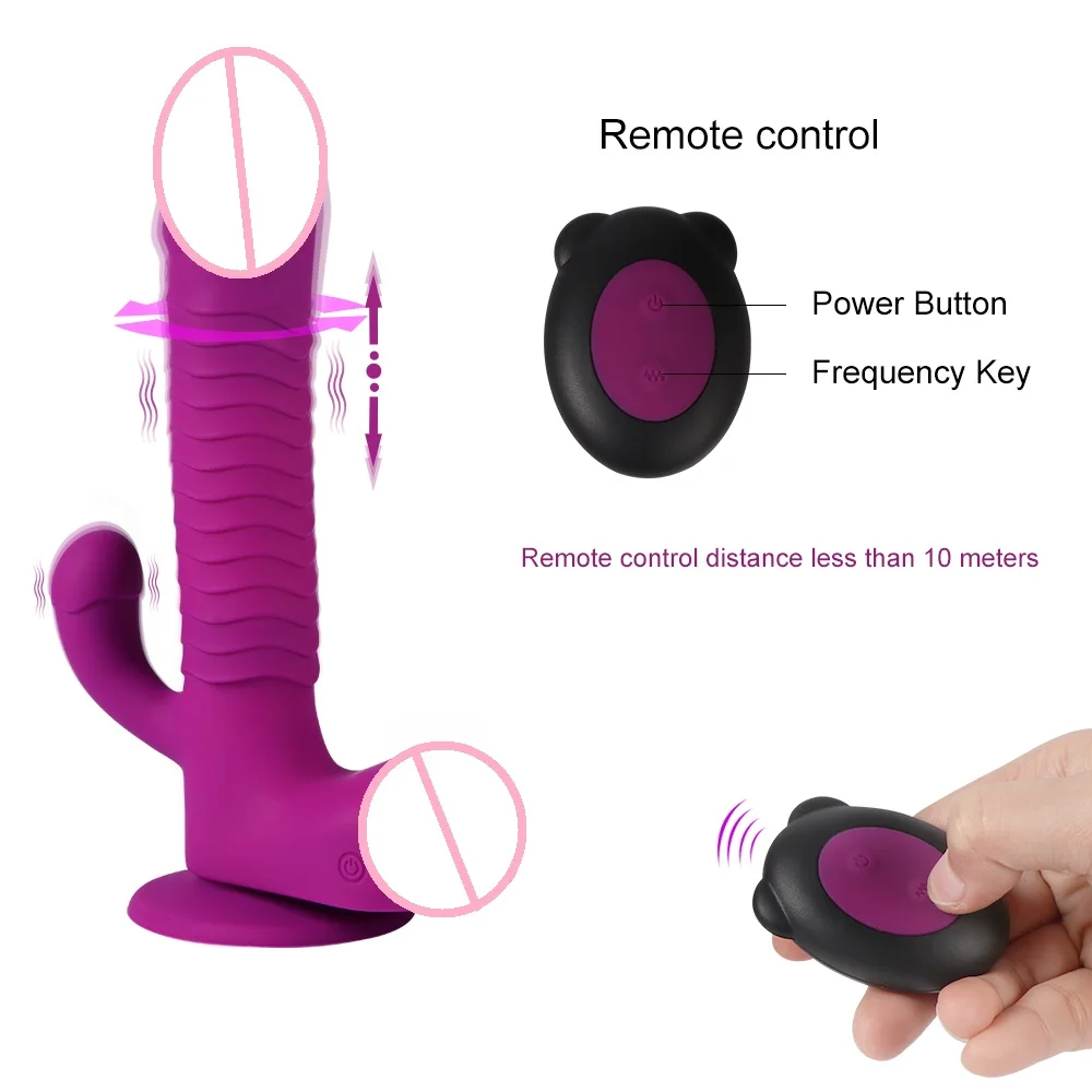 Anal Stimulation Telescopic Dildo Remote Control Vibrator Suction Cup Women  Vagina Stimulation Female Masturbation Sex Toy| Alibaba.com