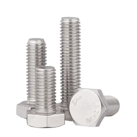 Din933 Full Thread Stainless Steel Outer Hexagon Bolts A2-70 A4-80 M12 ...