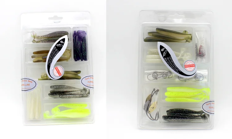 6 cm Mini Soft Bait Pin-Tail 10 pcs/pk for Drop-Shot Rig Fishing Lures