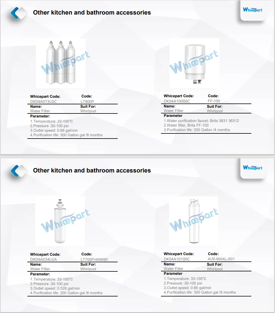 A Variety Specification Size Refrigeration Water Filter Refrigerator