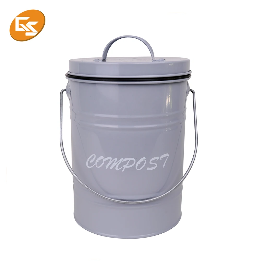 food waste recycle composting bin metal kitchen compost bin