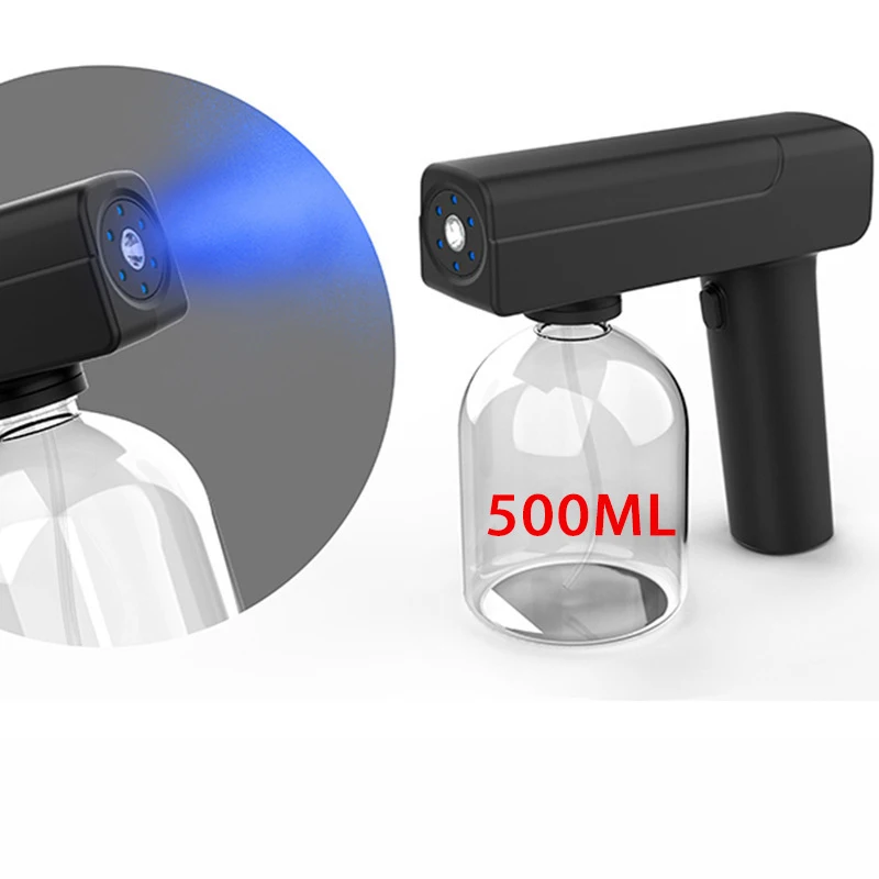 2021 Amazon Hot Selling Wireless Nano Spray Gun Nano Sprayer Gun Blue Light Nano Spray Gun New Design