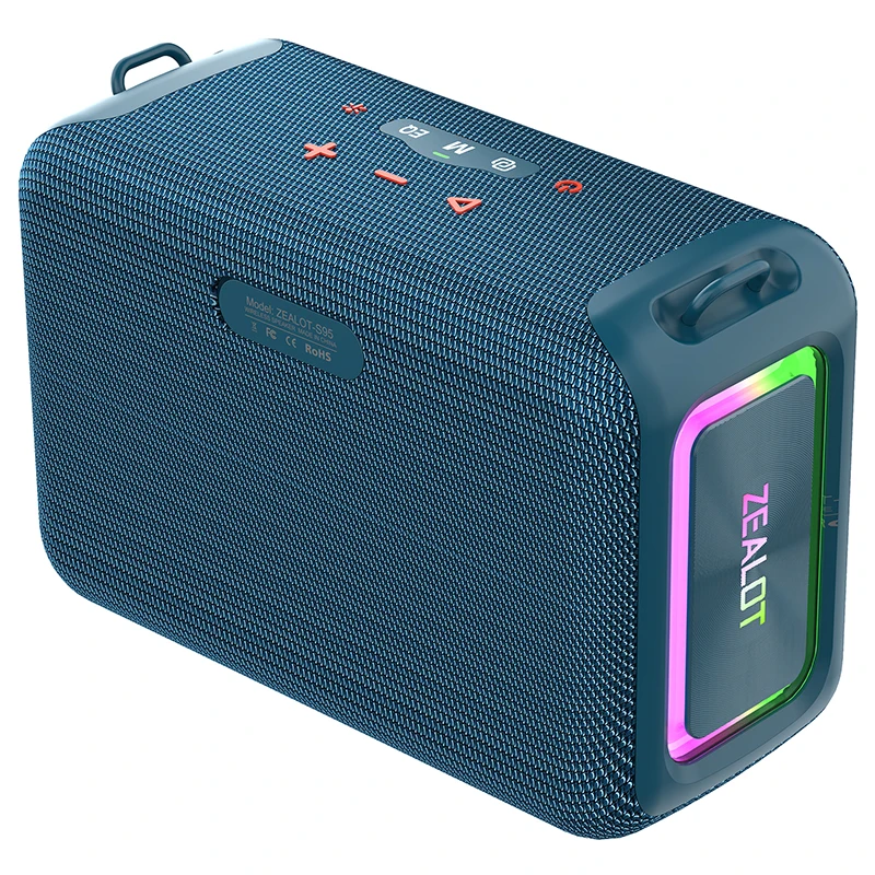ZEALOT S95 Portable Wireless RGB Speaker - 120W Power Bank